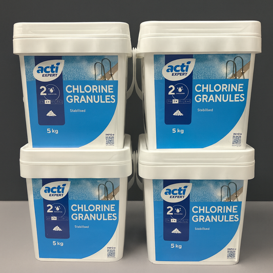 Acti Stabilised Chlorine Granules 5kg 4 PACK