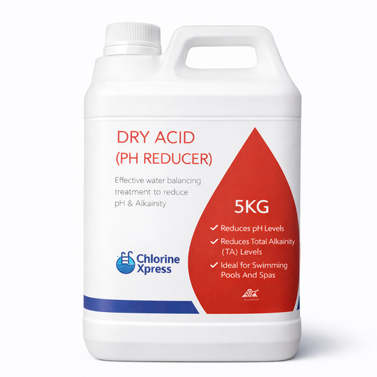 Dry Acid pH Reducer 5kg | Lowers pH & Alkalinity | Hot Tub & Pool Chemicals
