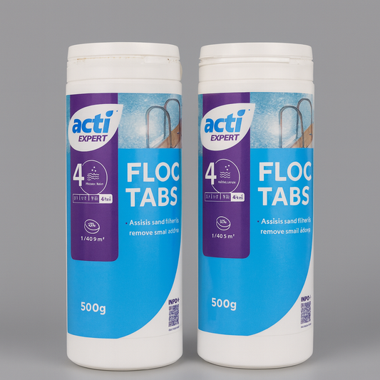Acti Floc Tabs Clarifier 1kg - 50g Tablets 500g 2 PACK
