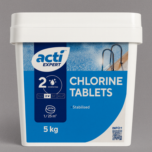 Acti Stabilised Chlorine Tablets 5kg Large 200g Tablet